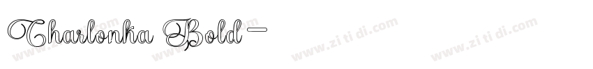 Charlonka Bold字体转换